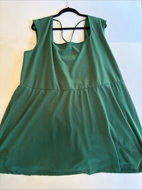 wild fable Green ButterBliss Tank Dress with built in shorts- activewear